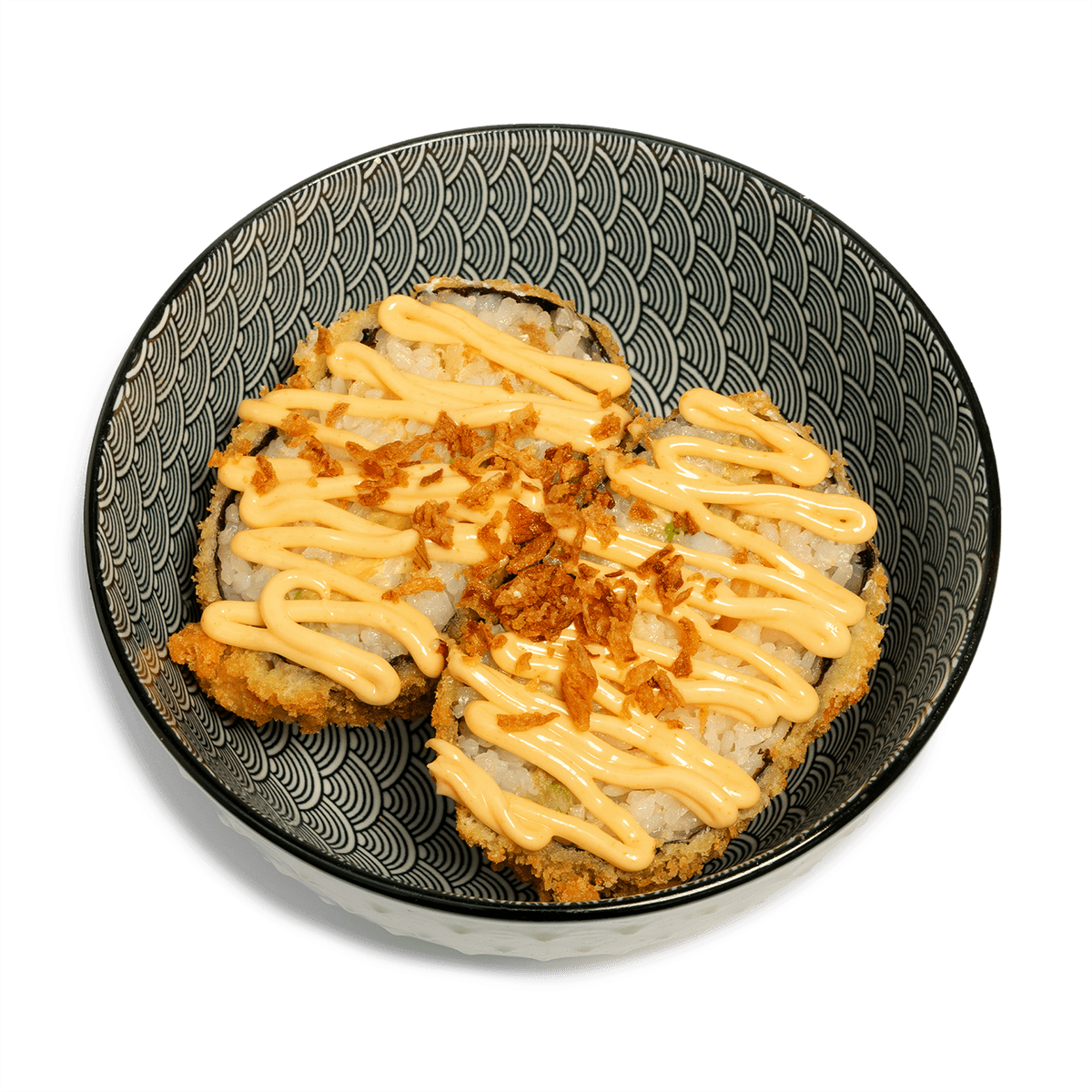 Burger z krewetką tempura