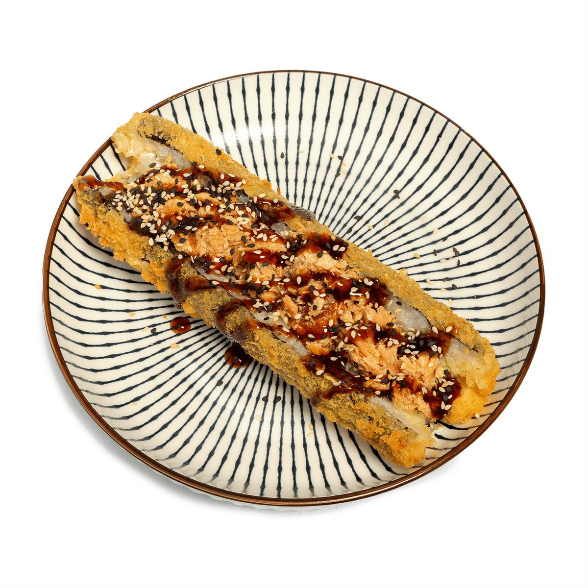 Hot-dog z łososiem grillowanym